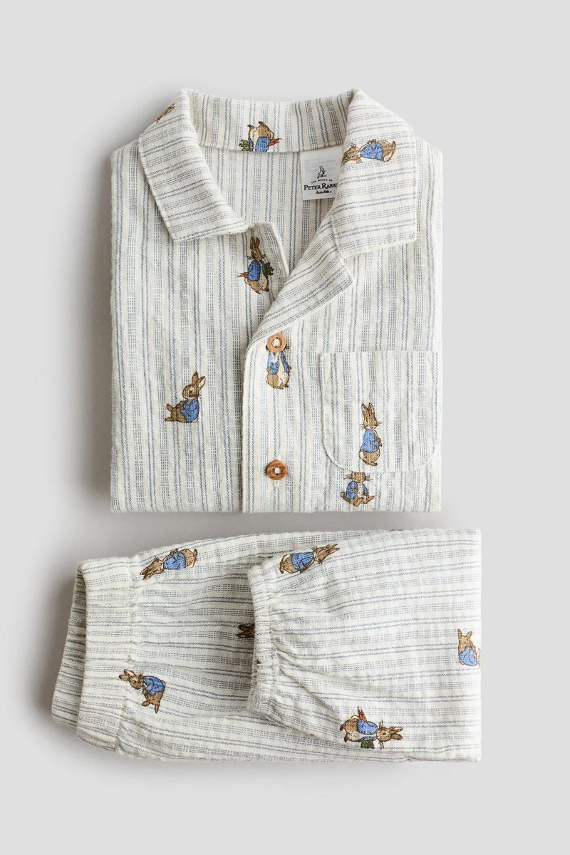 اتش اند ام طقم من قميص وبنطلون - قطعتين